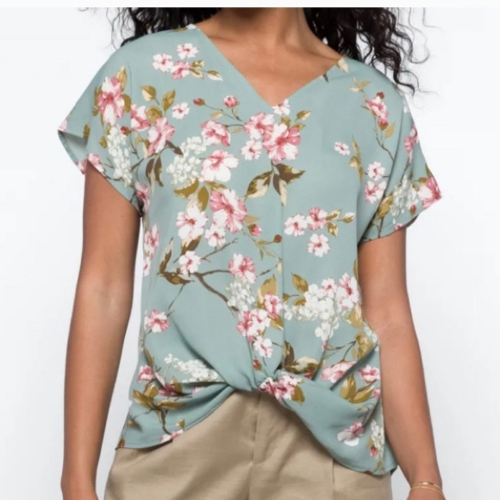 🎉Beacon Allura Knot Green Garden Floral Sz Lg